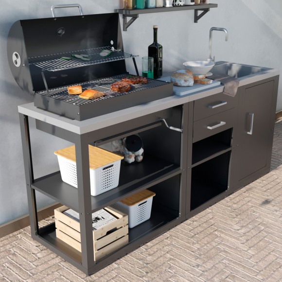 CONJUNTO BARBECUE 080.839 210,8X60,7X125 CM