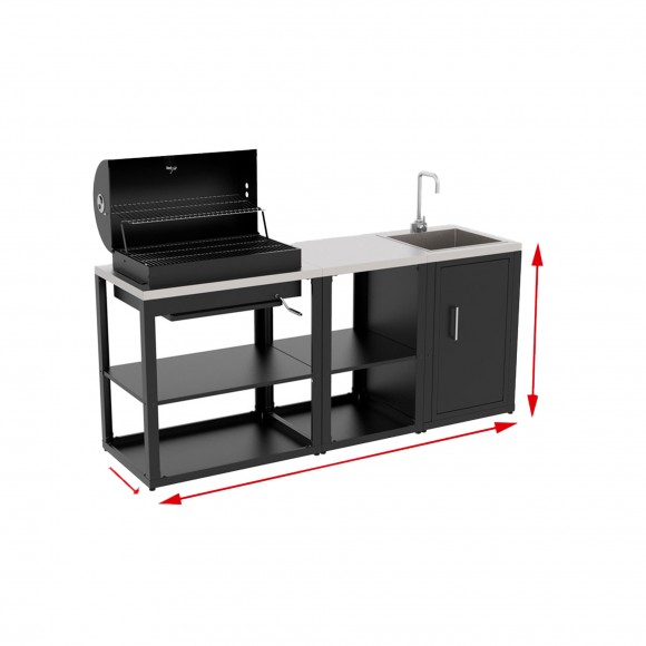 CONJUNTO BARBECUE 080.840 210,8X607X125 CM