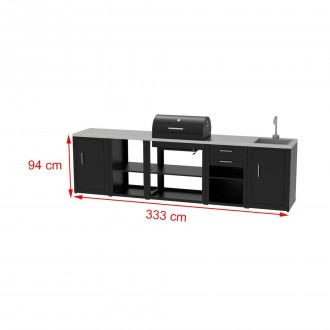 CONJUNTO BARBECUE 080.842 333X607X125 CM