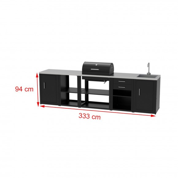 CONJUNTO BARBECUE 080.842 333X607X125 CM