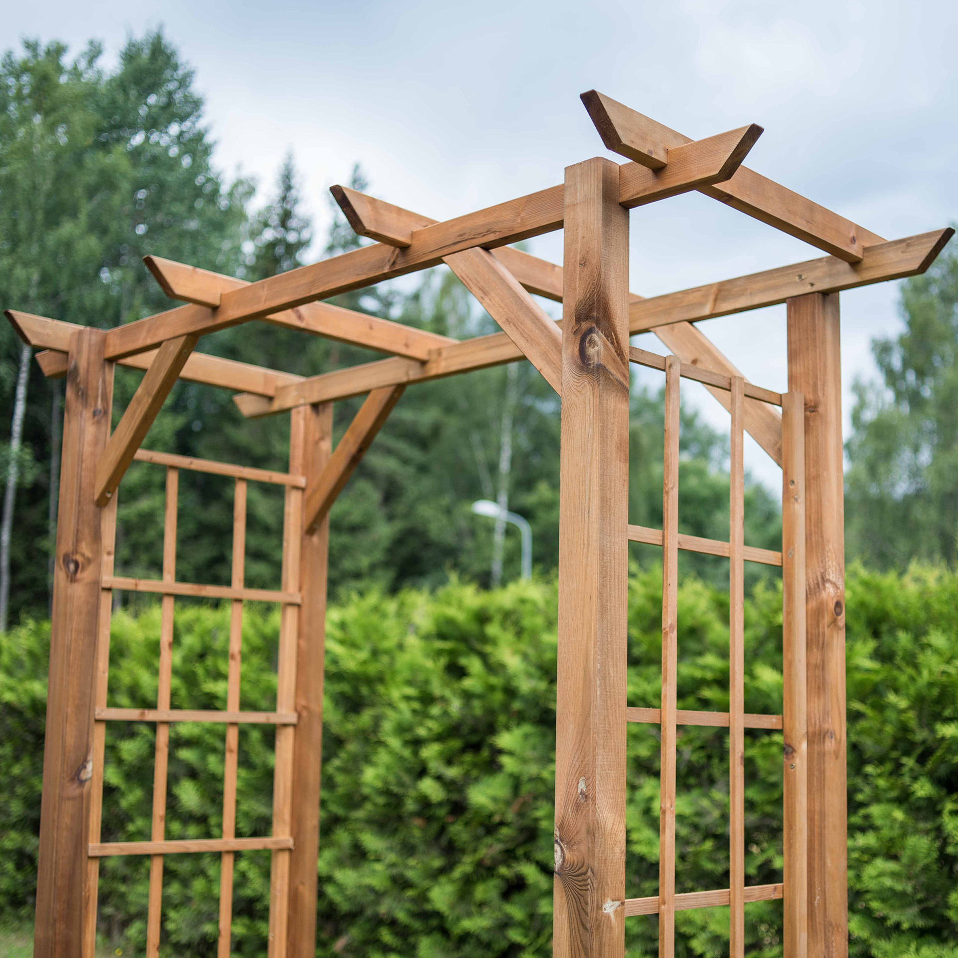 Pergola Com Banco 179X79X223 CM EKJU