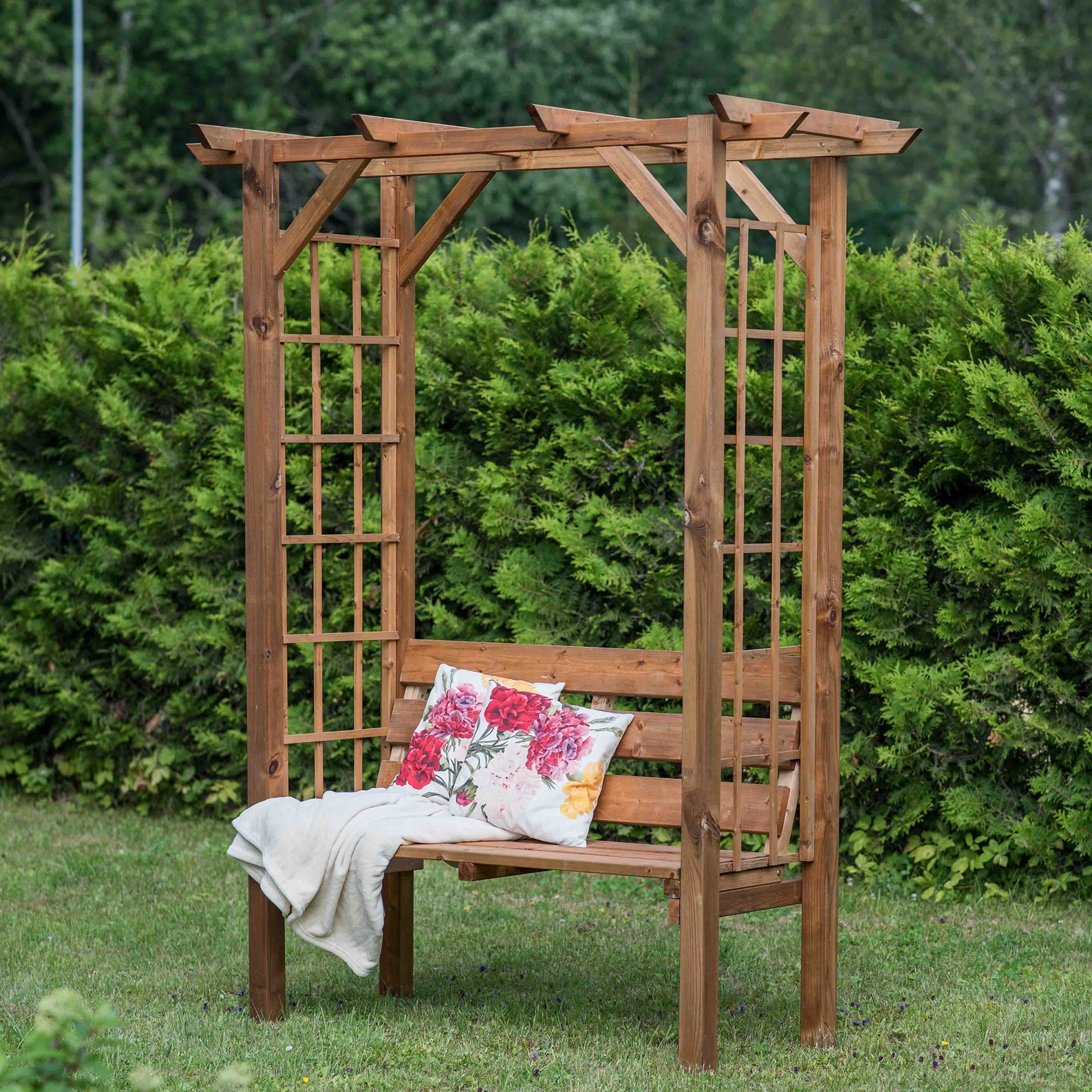 Pergola Com Banco 179X79X223 CM EKJU
