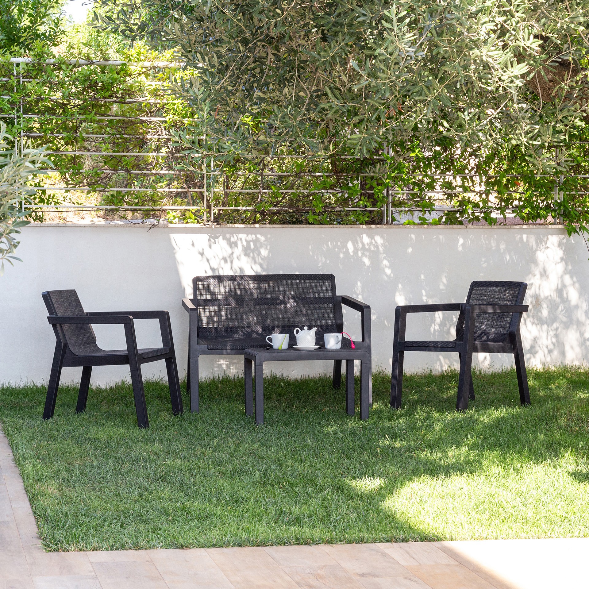 Conjunto Riviera Sofá+2Cadeirões+Mesa TOOMAX