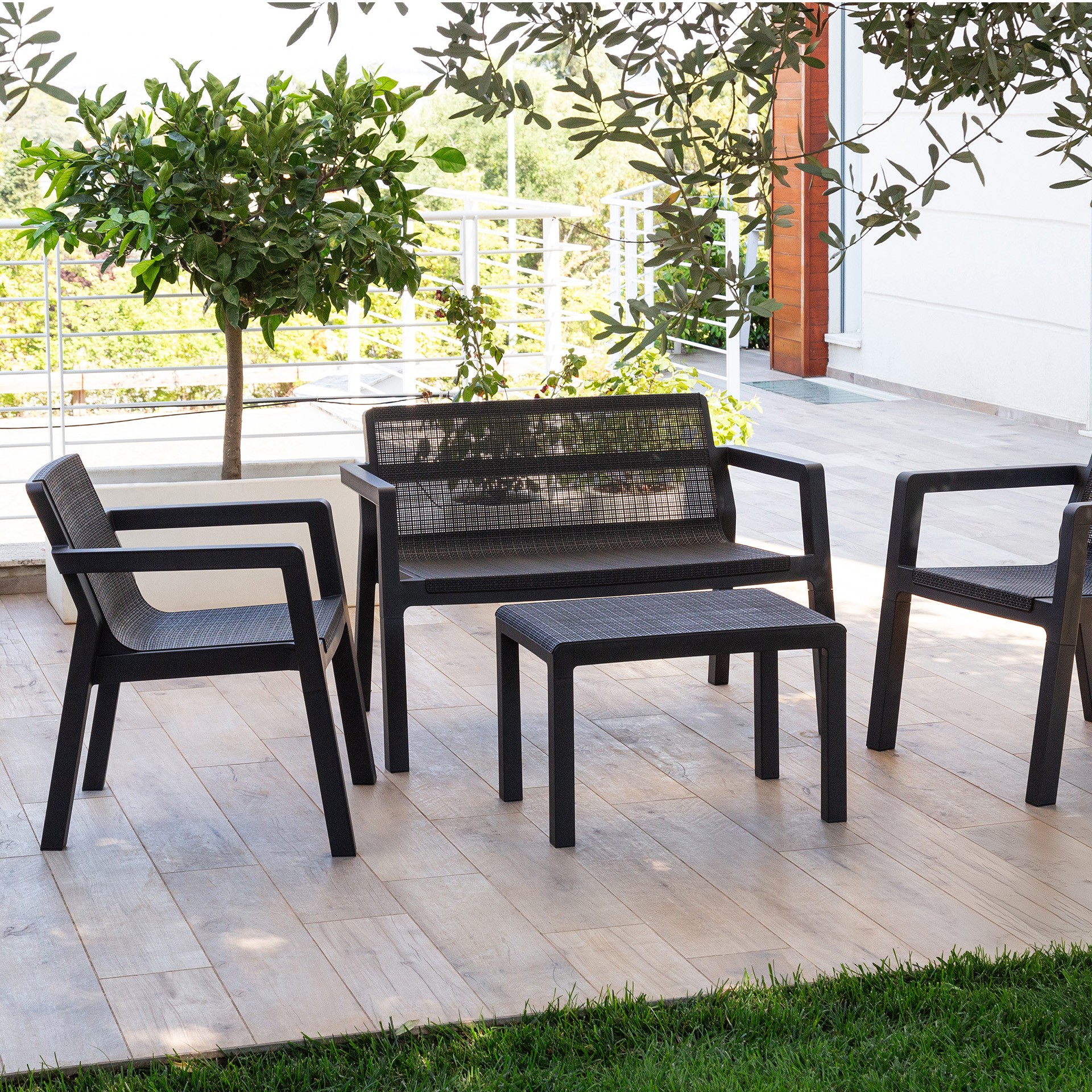 Conjunto Riviera Sofá+2Cadeirões+Mesa TOOMAX