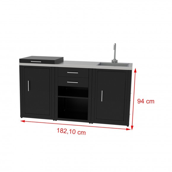 CONUNTO BARBECUE 080.845 28,7X60,7X94 CM