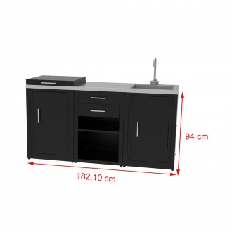 CONUNTO BARBECUE 080.845 28,7X60,7X94 CM