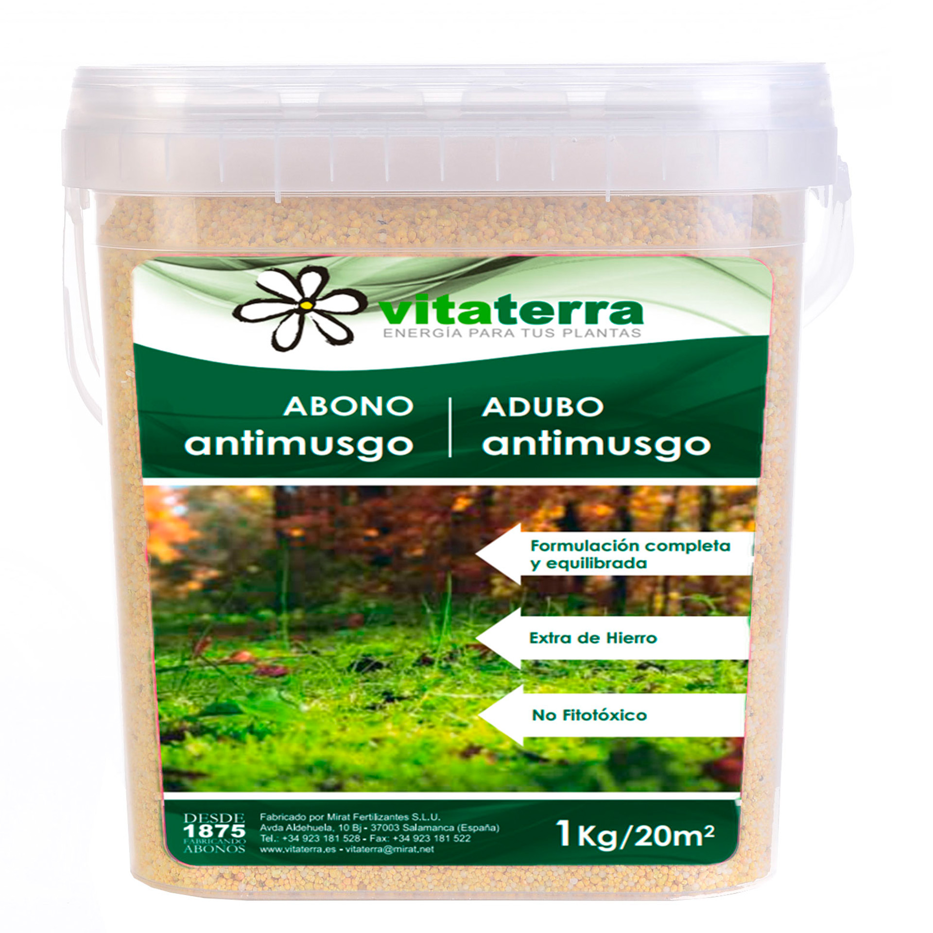 Adubo Relva Antimusgo 1 KG VITATERRA