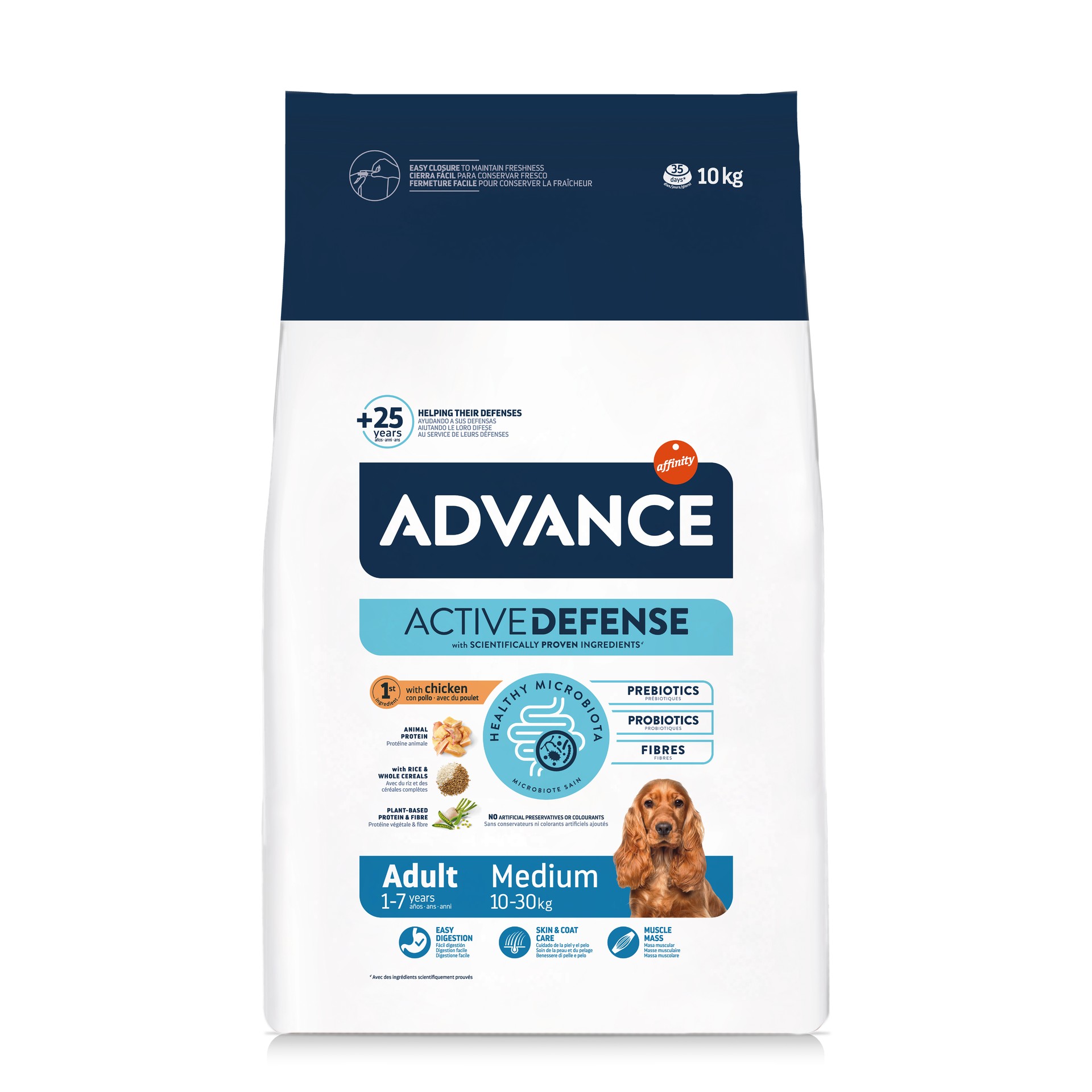 Alim Sc Cão Médio Adult Frang E Arrz 10 KG ADVANCE