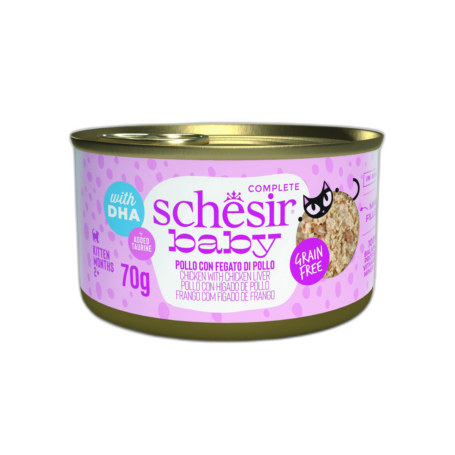 ALIMENTO HÚMIDO GATINHO FRANGO E FÍGADO FRANG 70 G