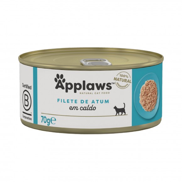 Alimento Hmido Gato Filetes Atum 70 G APPLAWS
