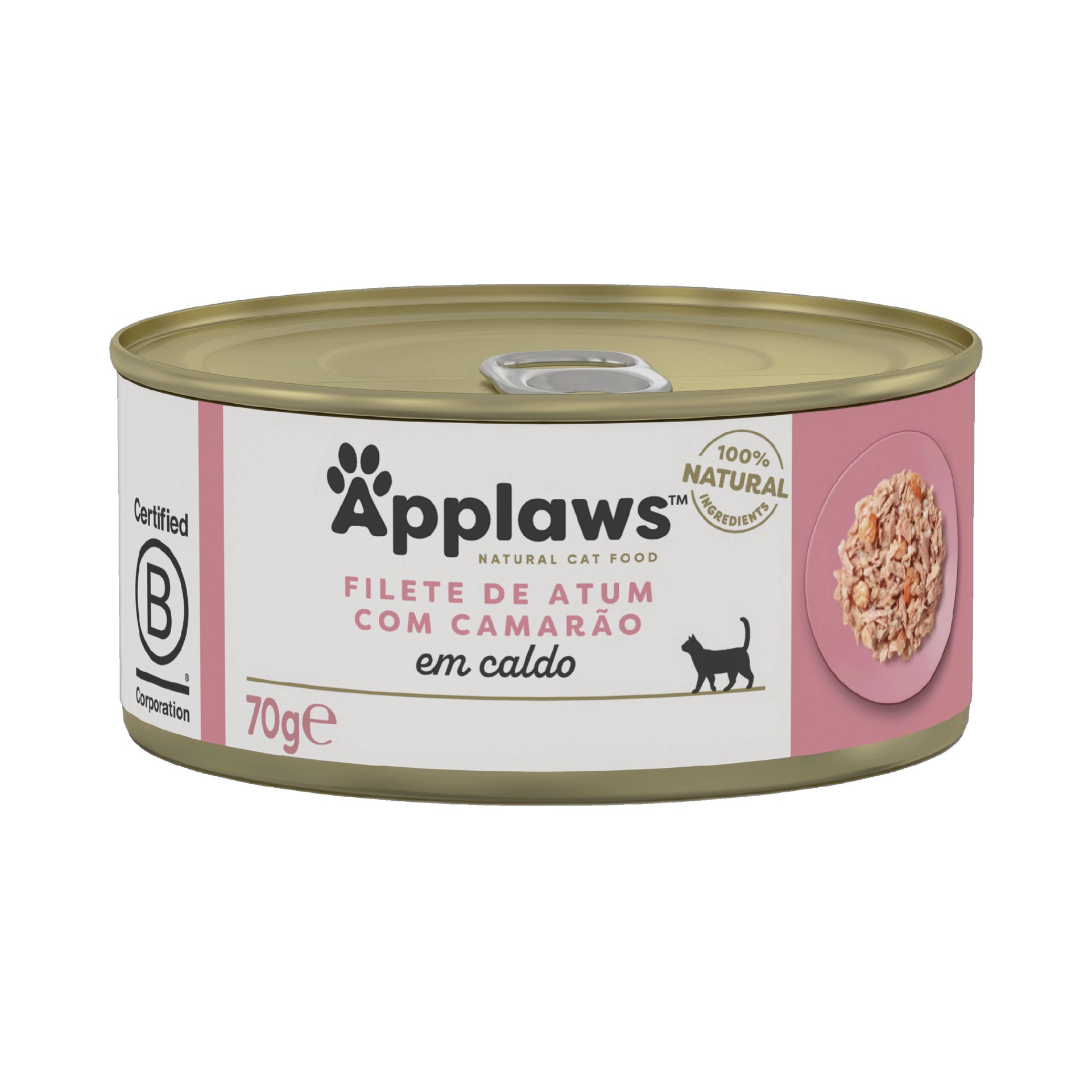 Alimento Húmido Gato Atum/Camarão 70 G APPLAWS