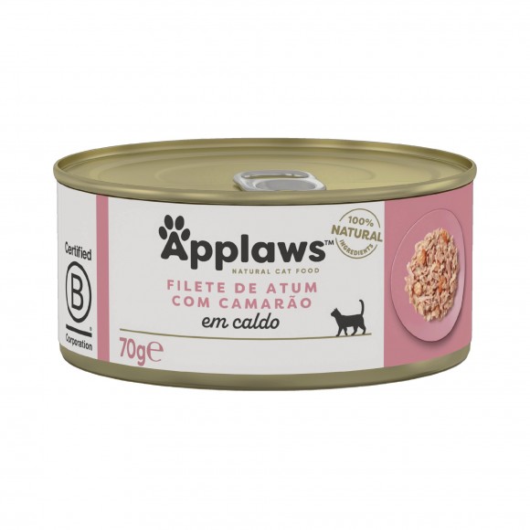 Alimento Hmido Gato Atum/Camaro 70 G APPLAWS
