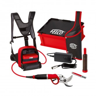 Tesoura Eltrica Kit F822 Bateria Dupla Capacidade