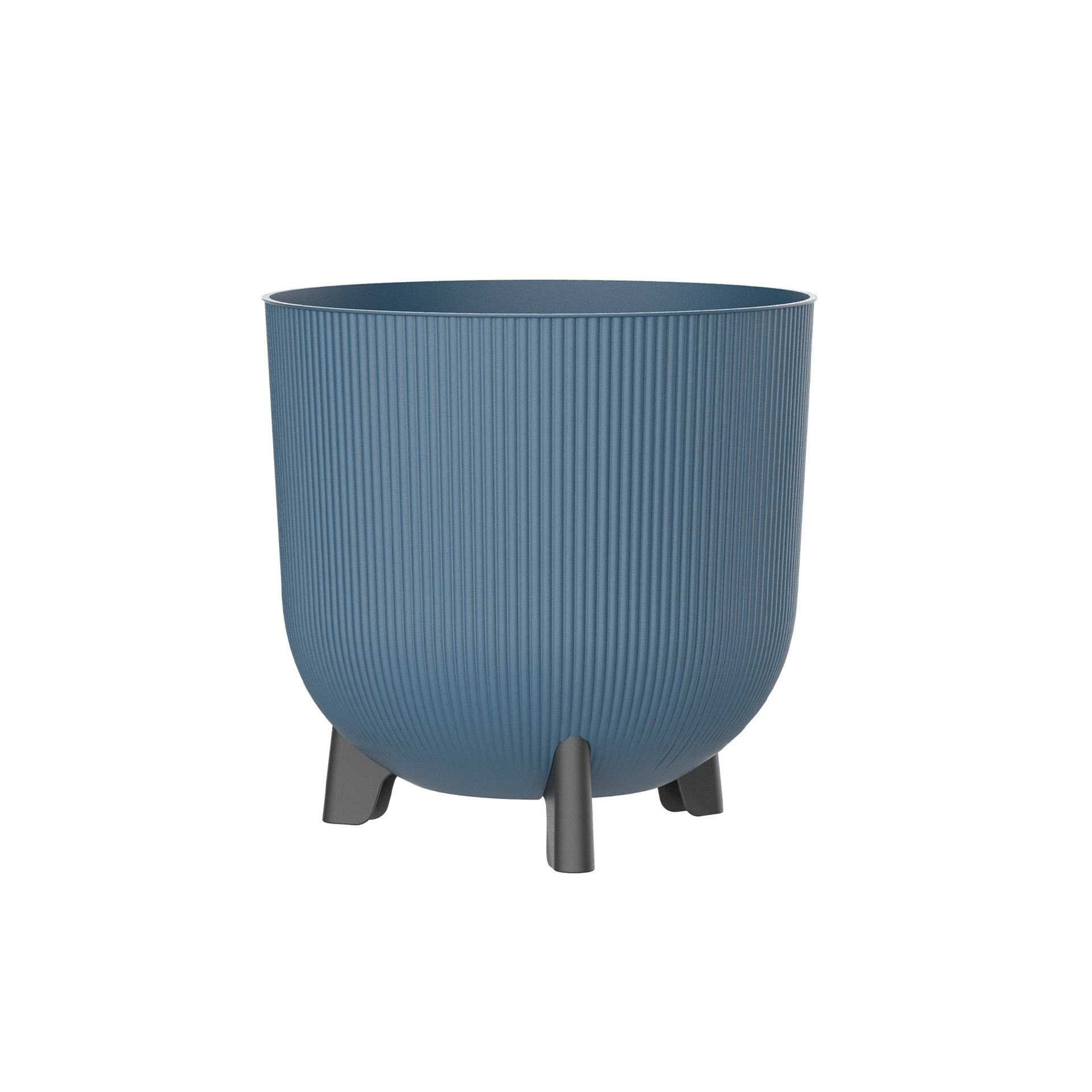 Vaso Decor Iris 20 CM Com Pés Azul EDA PLASTIQUE