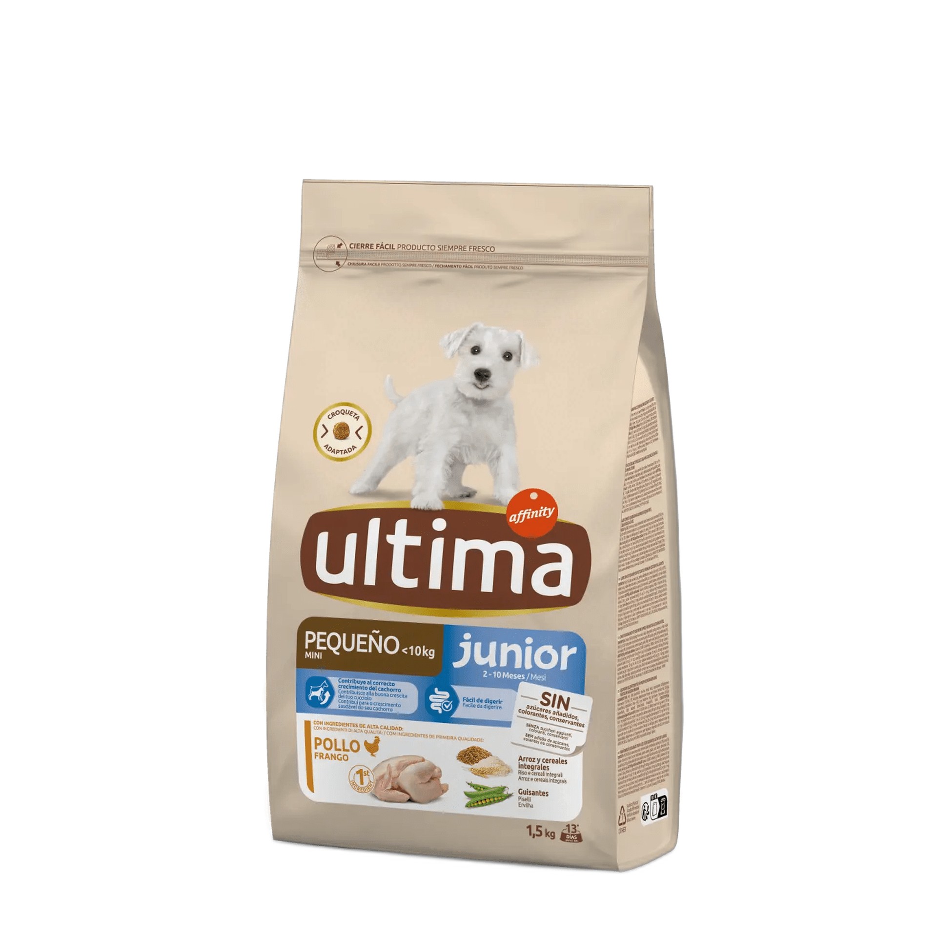 ALIM SECO PARA CACHORRO RAÇA PEQUENA FRANGO 1,5 KG