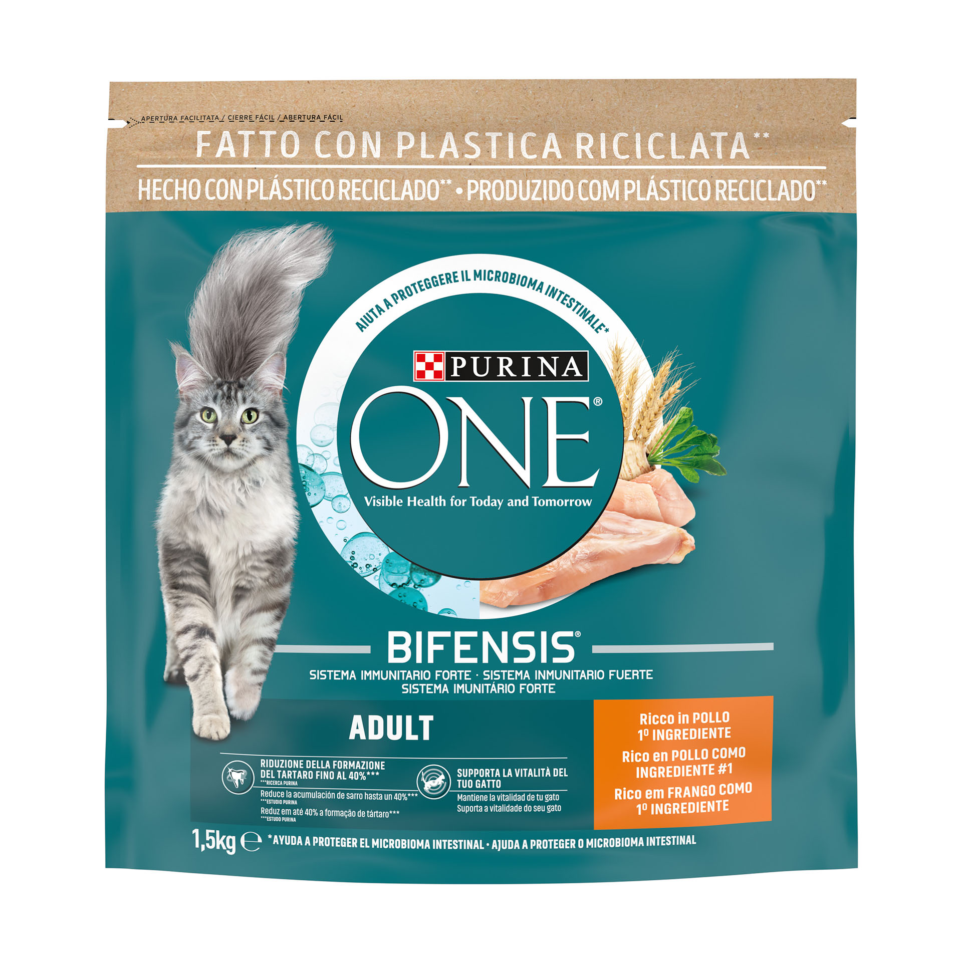 Alimento Gato Adulto Frango 1,5 KG PURINA ONE