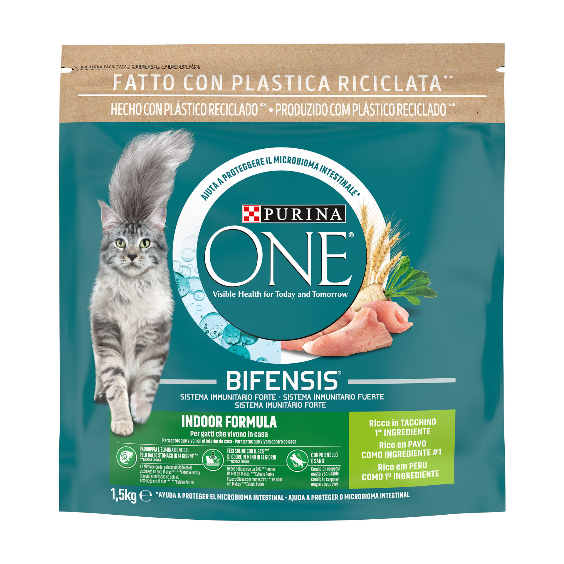 ALIMENTO SECO PARA GATO ADULTO INDOOR PERÚ 1,5 KG