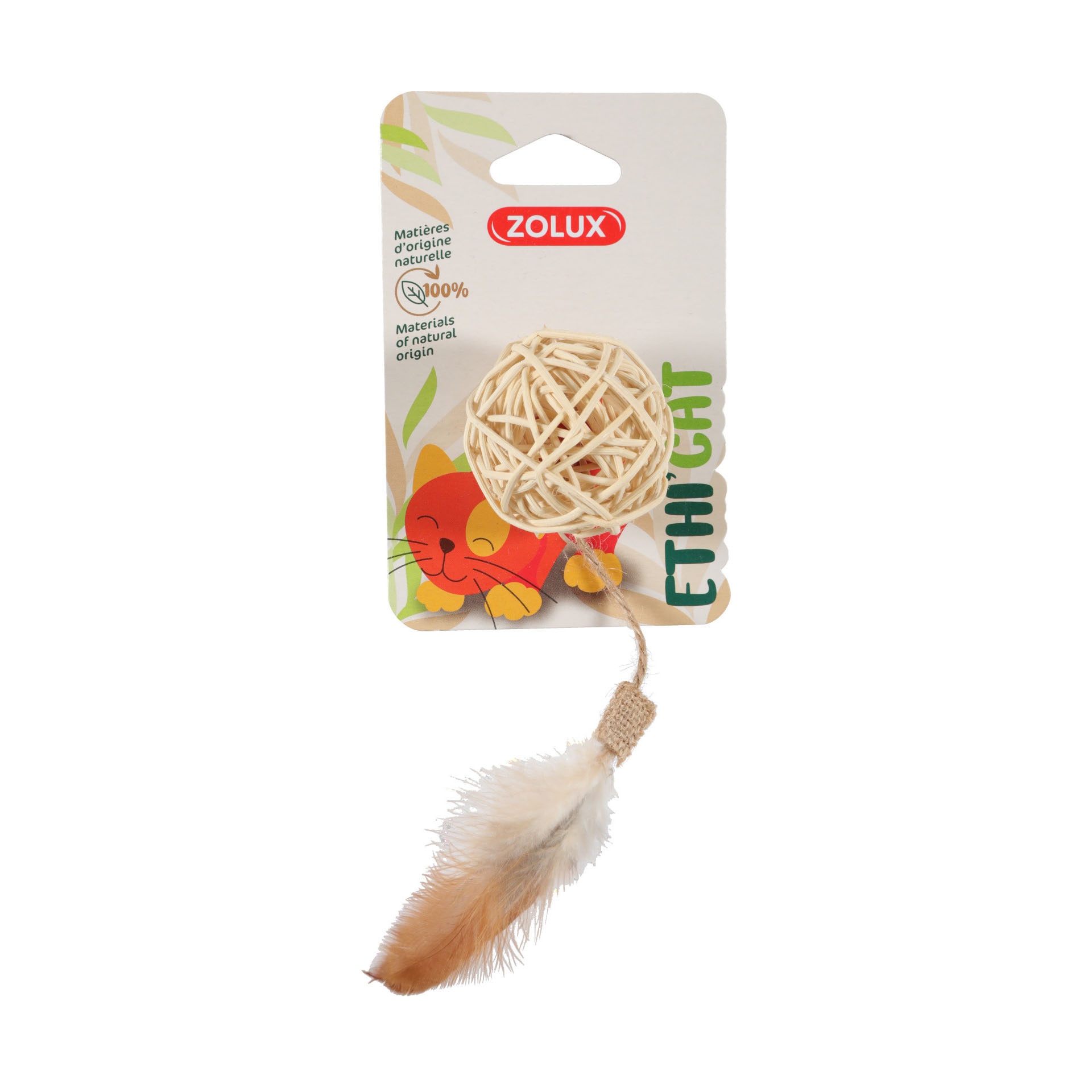 Brinquedo Ethicat Bola Mimbre ZOLUX
