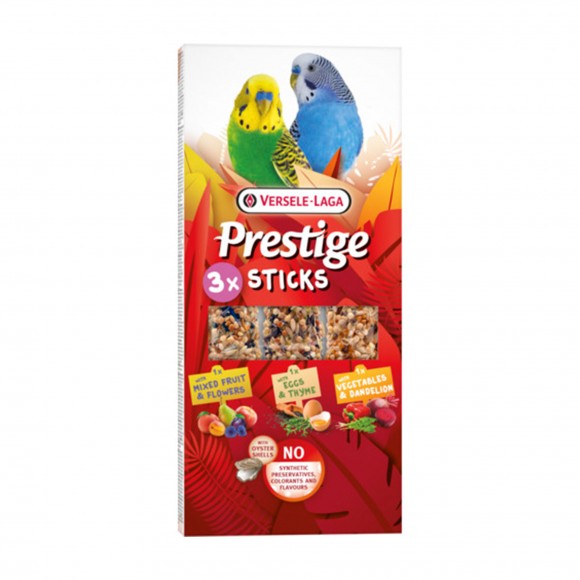 SNACK P/PEQUENOS PAPAGAIOS MIX SABORES 3 UN 90 G