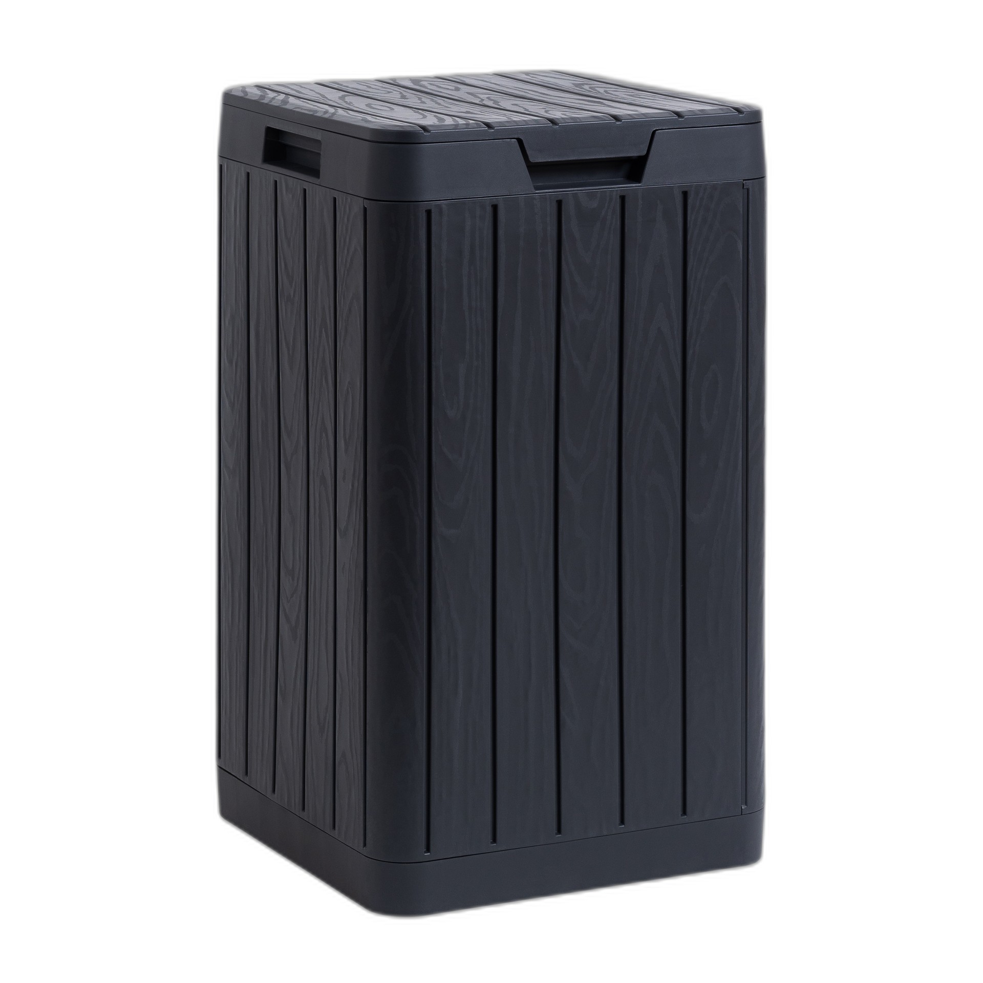 CAIXOTE DE JARDIM COM ALÇAS ANTRACITE 80L