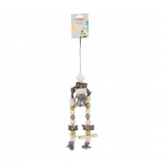 Brinquedo Pendurar Madeira E Cord 14X6X52 CM ZOLUX