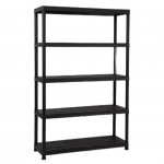 ESTANTE DE PLASTICO 5 PRATELEIRAS PRETO ESTANTE DE PLASTICO 5 PRATELEIRAS PRETO