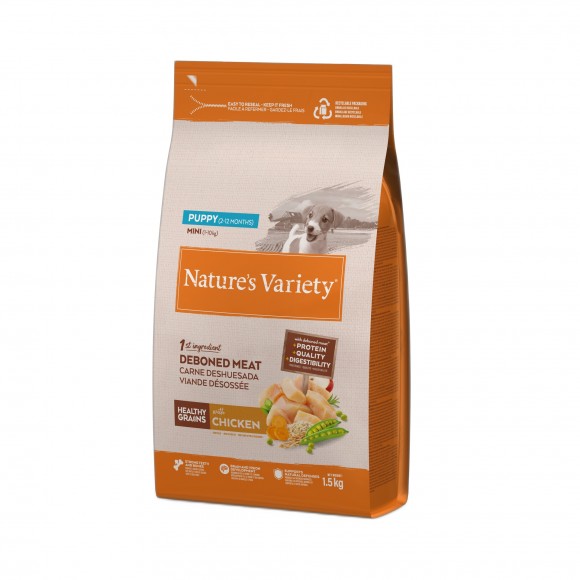 ALIM SECO PARA CO MINI PUPPY GRAIN FRANGO 1,5 KG