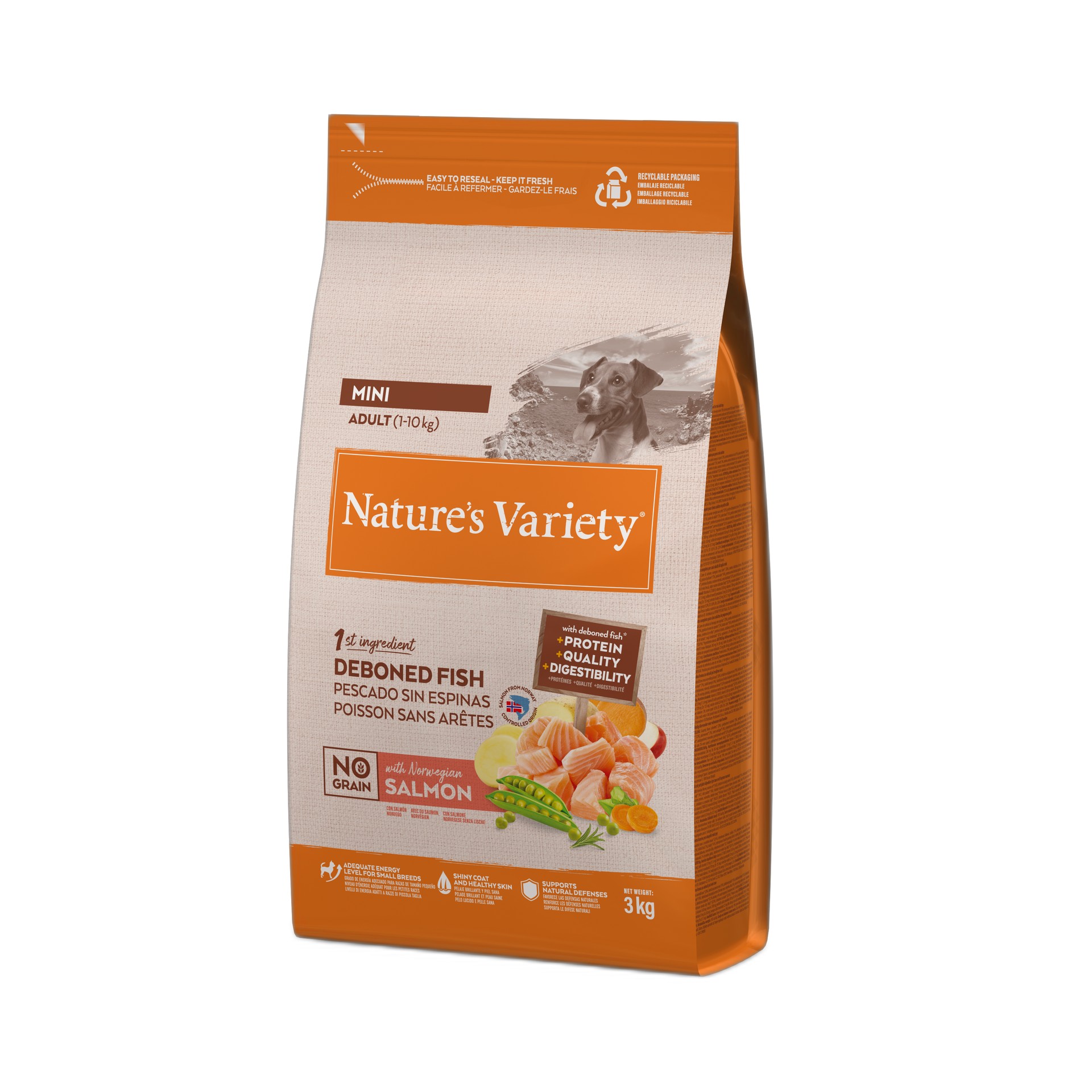 Al Sc Cach Adult NGran Salm 3 KG NATURES VARIETY