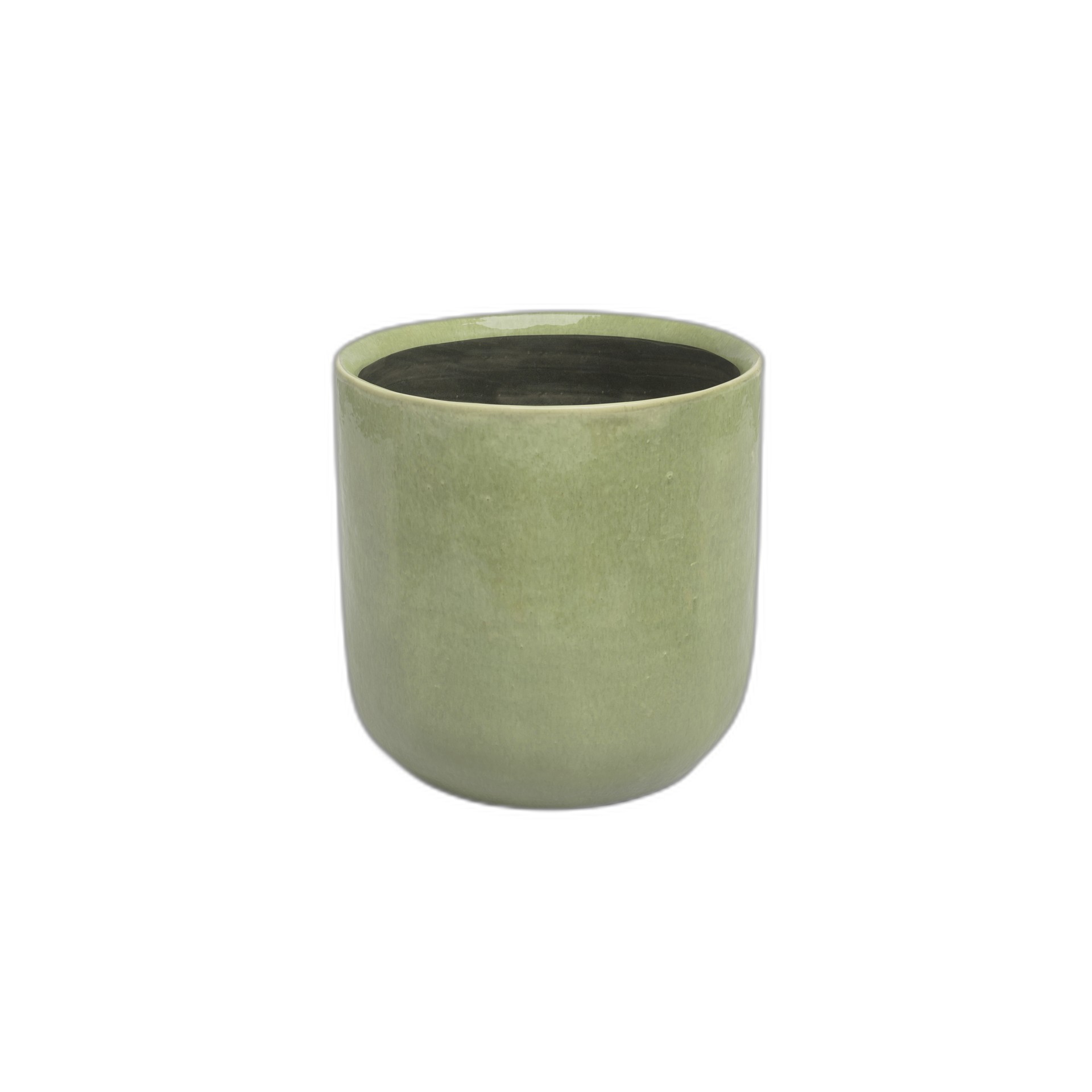 Vaso Jupiter 16 Vidrado Verde Cinza ARTEVASI