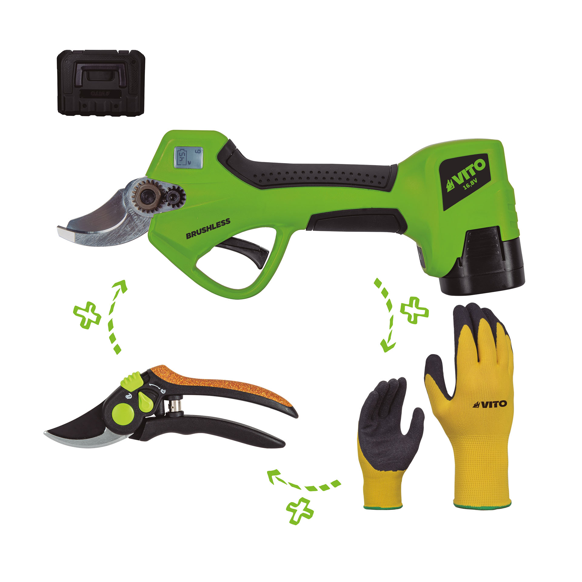 Tesoura Poda Brushless + Ofertas VITO