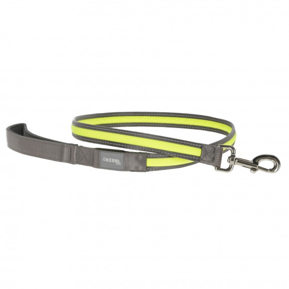 Trela Cao Refletora Flash Amarelo Neon KERBL