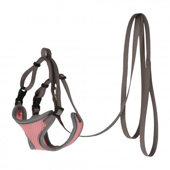 PEITORAL COM TRELA GATO CORAL