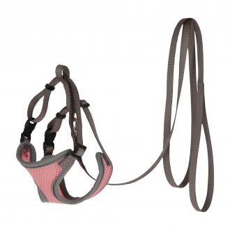 PEITORAL COM TRELA GATO CORAL