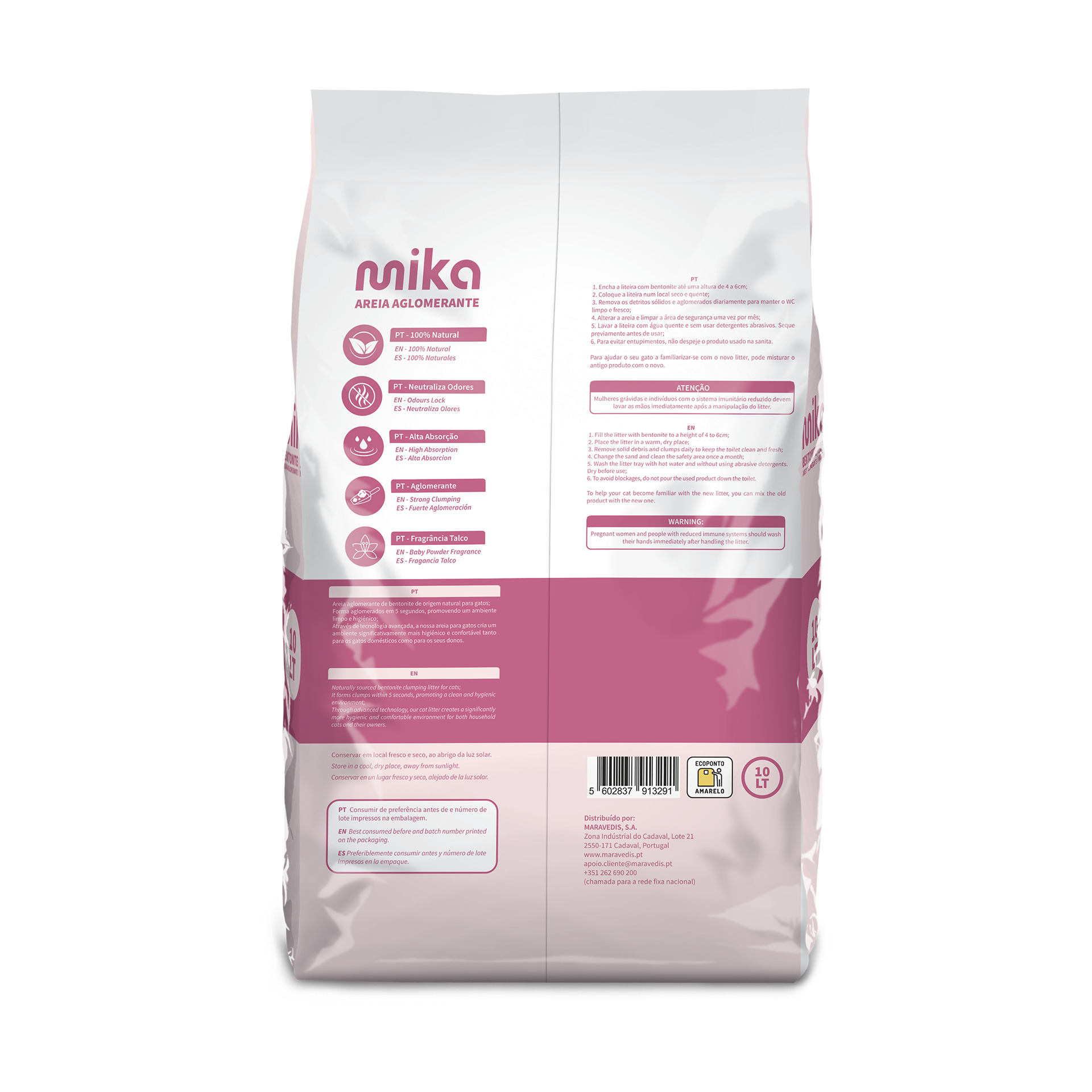 Areia Aglomerante Talco 10 L MIKA