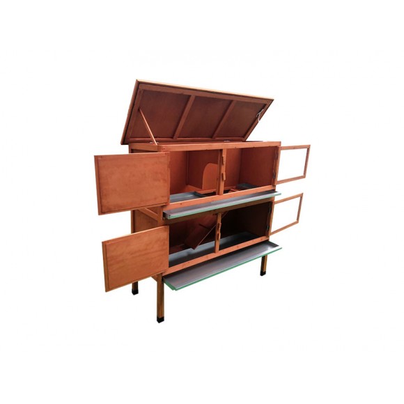 GAIOLA MADEIRA COELHO 116X44X115 CM