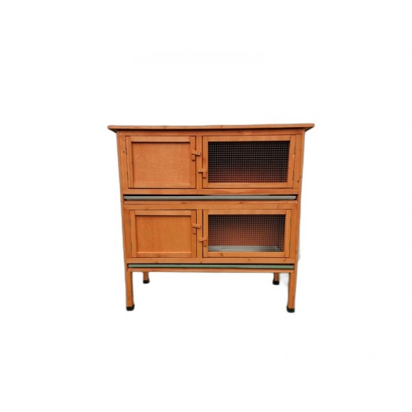 GAIOLA MADEIRA COELHO 116X44X115 CM