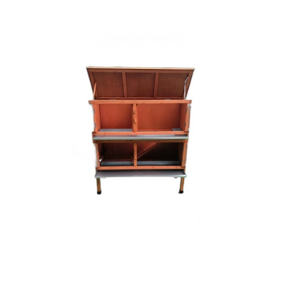 GAIOLA MADEIRA COELHO 116X44X115 CM