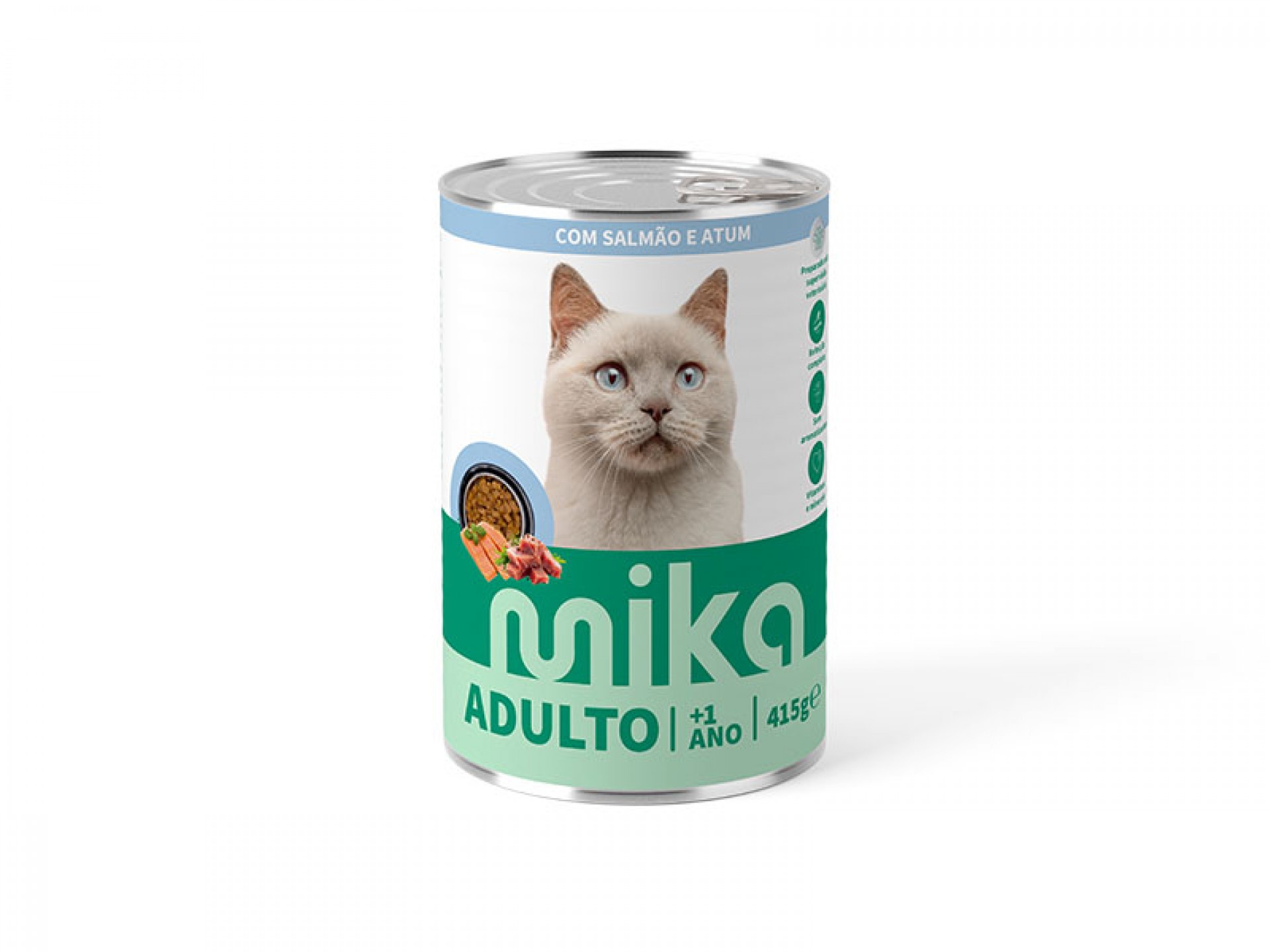 ALIMENTO HÚMIDO PARA GATO SALMÃO E ATM MOLHO 410 G