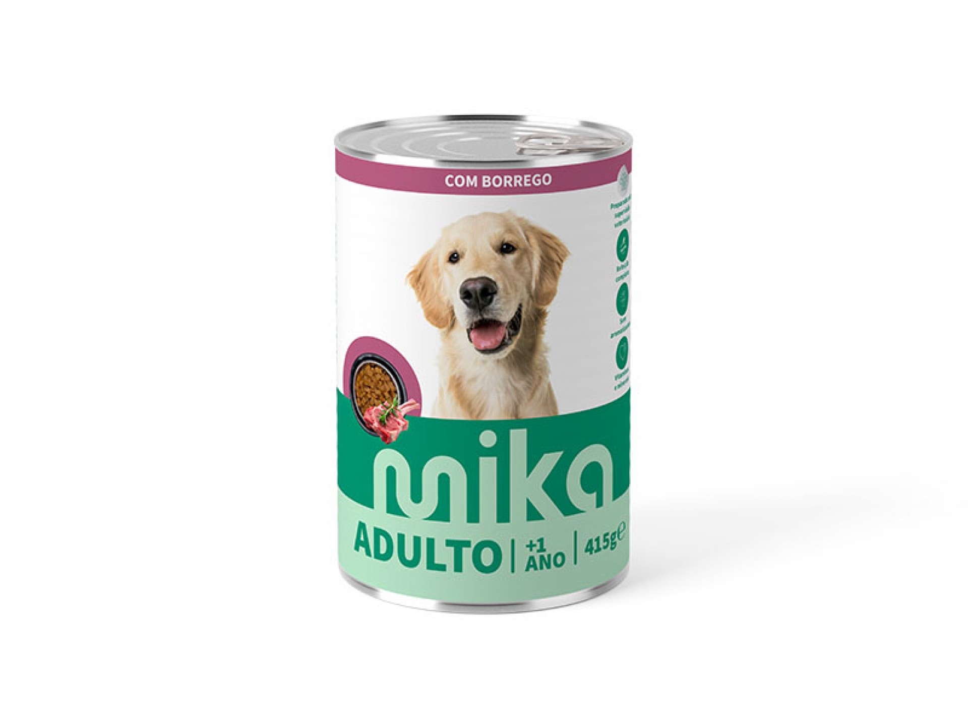ALIMENTO HÚMIDO PARA CÃO BORREGO MOLHO 415 G