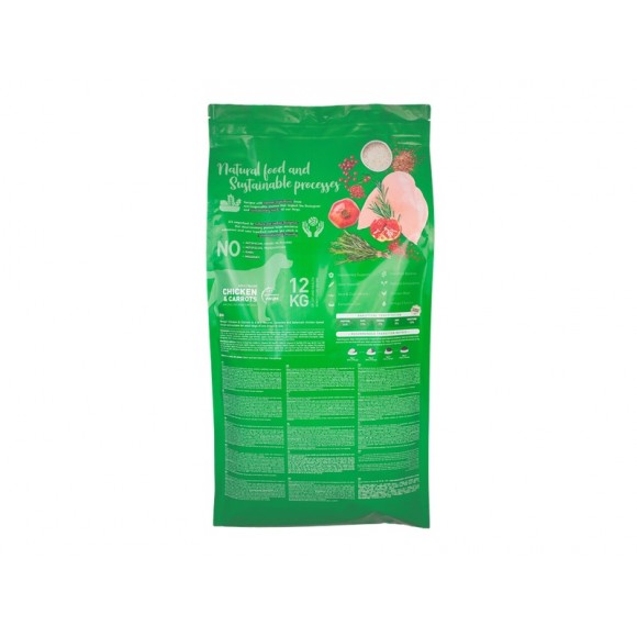 ALIMENTO SECO PARA CO FRANGO E CENOURA 12 KG