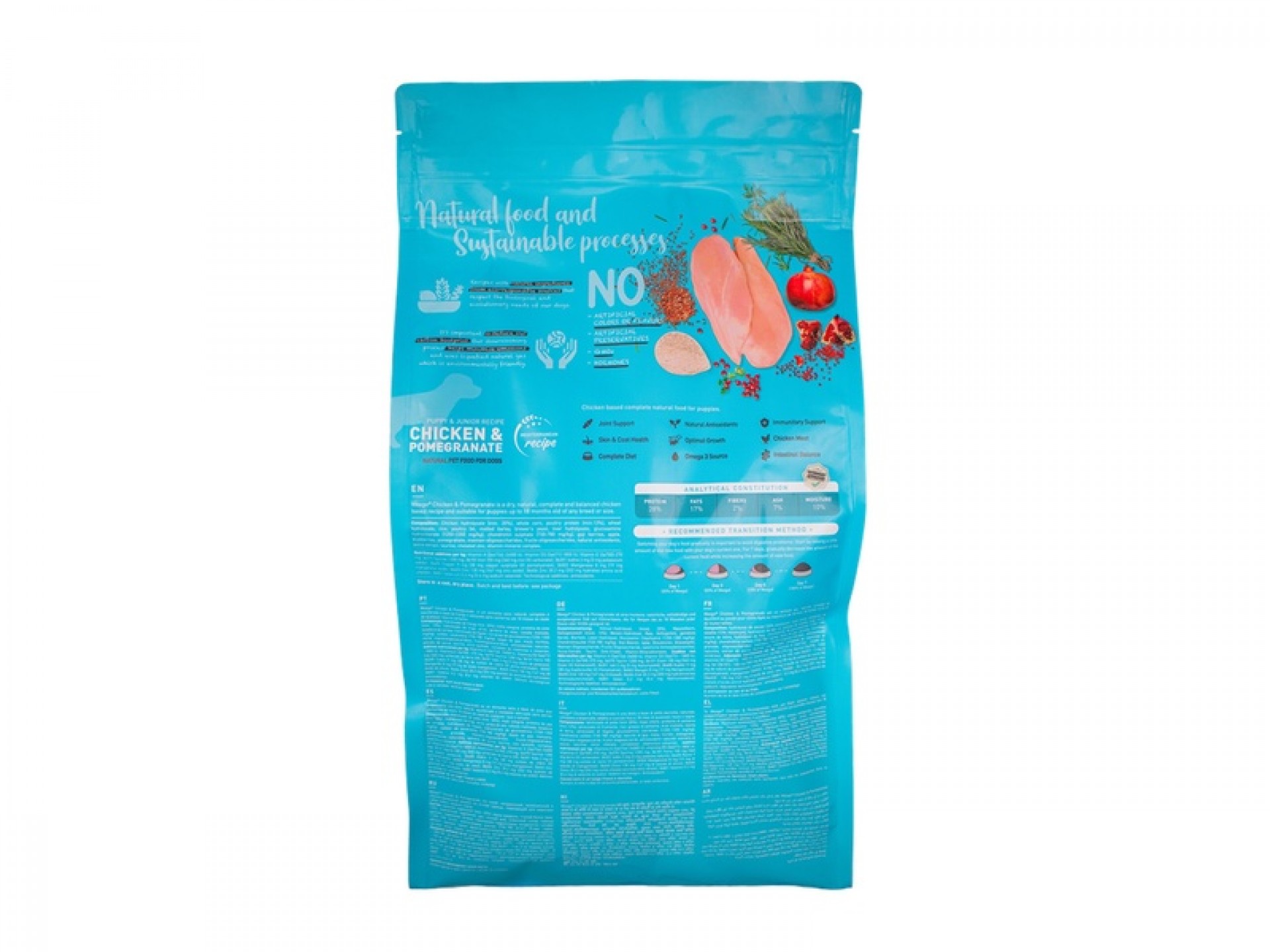 Alimento Seco Para Cão Frango E Romã 3 KG WEEGO