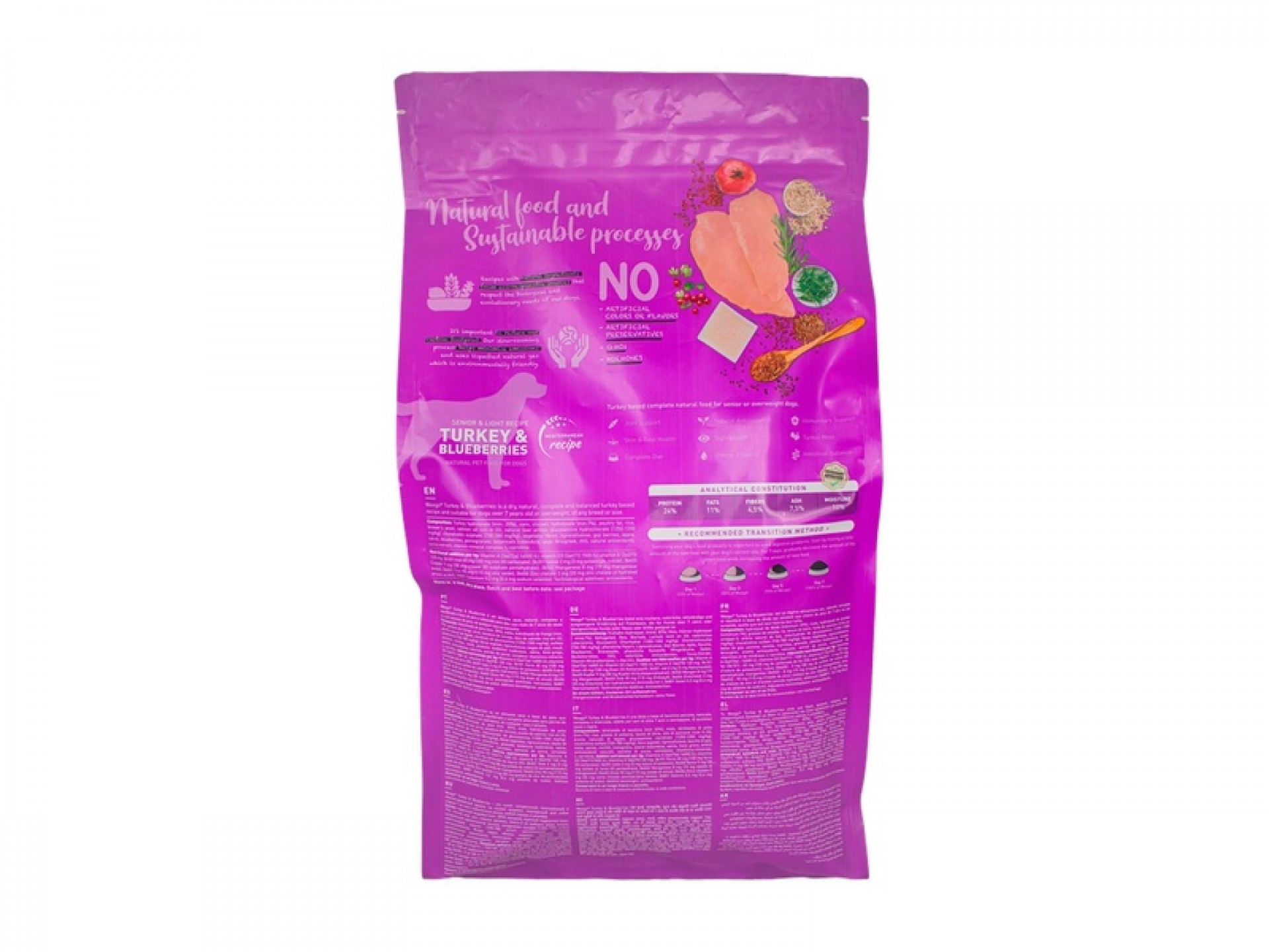 Alimento Seco Para Cão Perú E Mirtilos 3 KG WEEGO