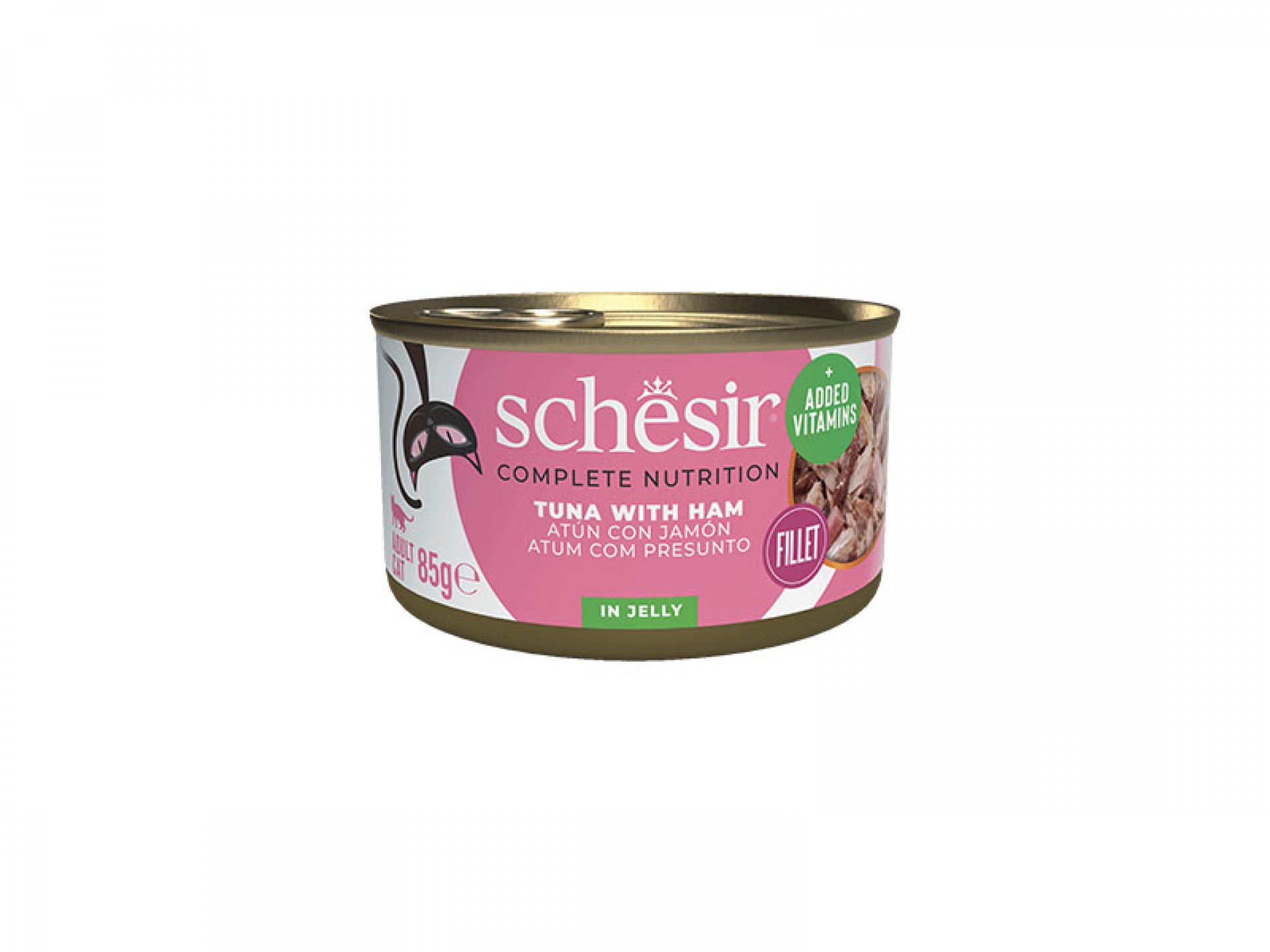 Alimento Húmido Gato Atum E Presunto 85 G SCHESIR