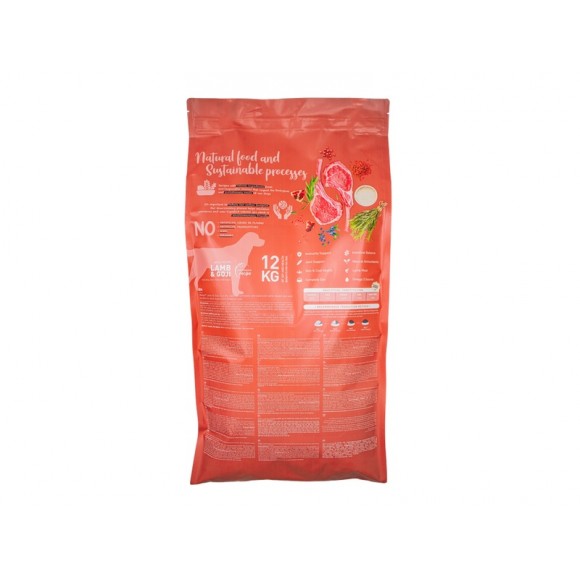 ALIMENTO SECO PARA CO CORDEIRO E GOJI 12 KG