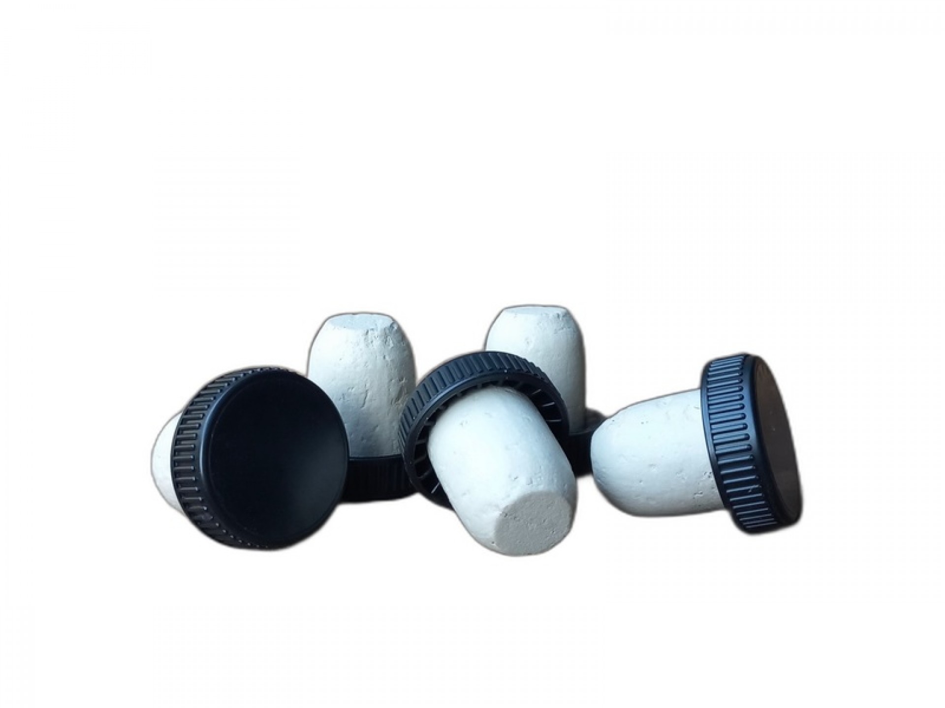 Rolha Colmatada Branca Encapsulada 5/6 Preto 100UN