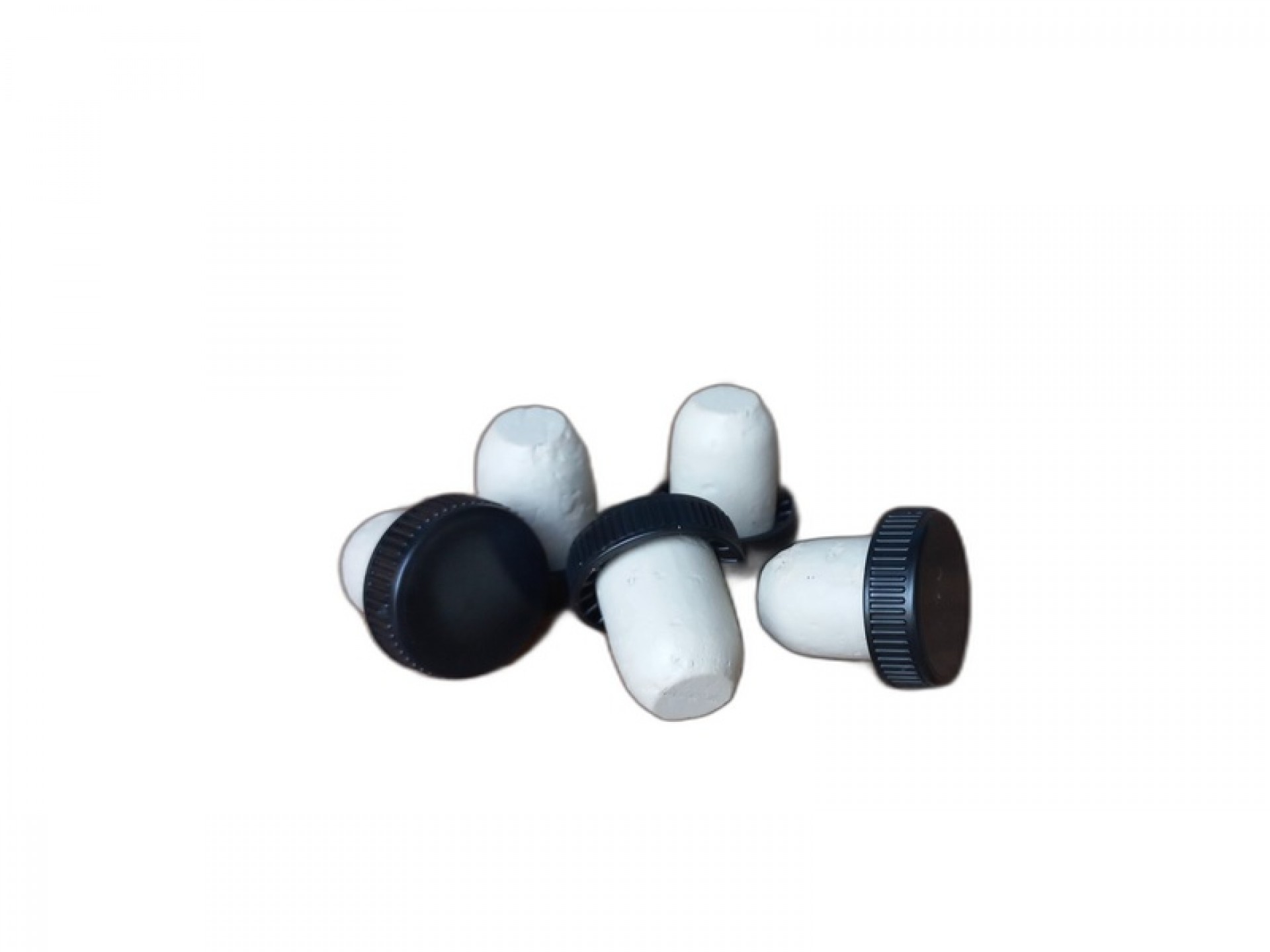 Rolha Colmatada Branca Encapsulada 5/6 Preto 100UN