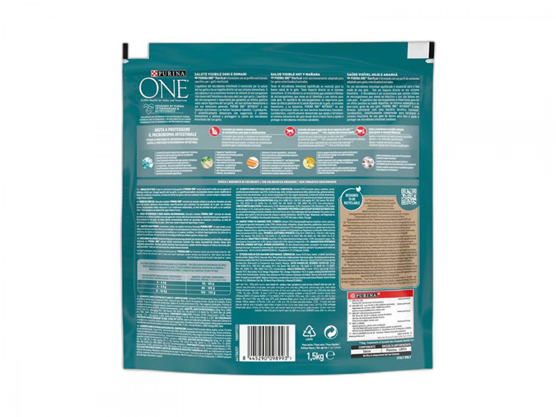 ALIMENTO SECO PARA GATO ADULTO ESTERILIZADO 1,5 KG