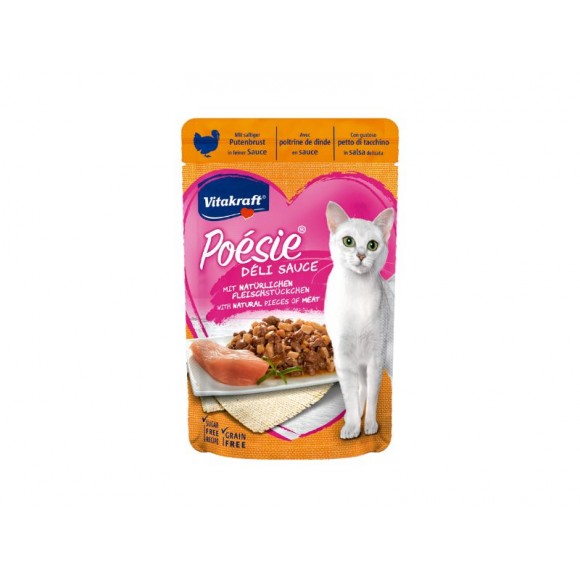 Alimento Hmido Para Gato Peito Per 85 G POESIE