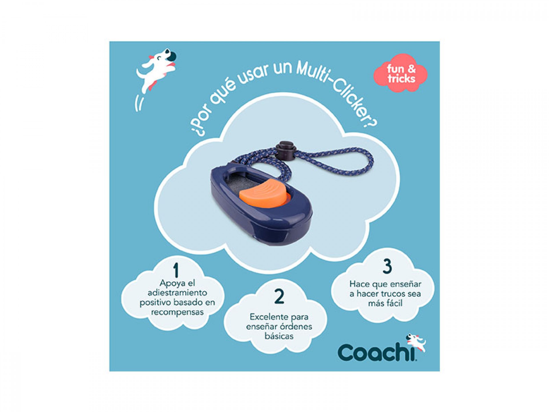 Multi-Clicker De Treino Para Cão COACHI