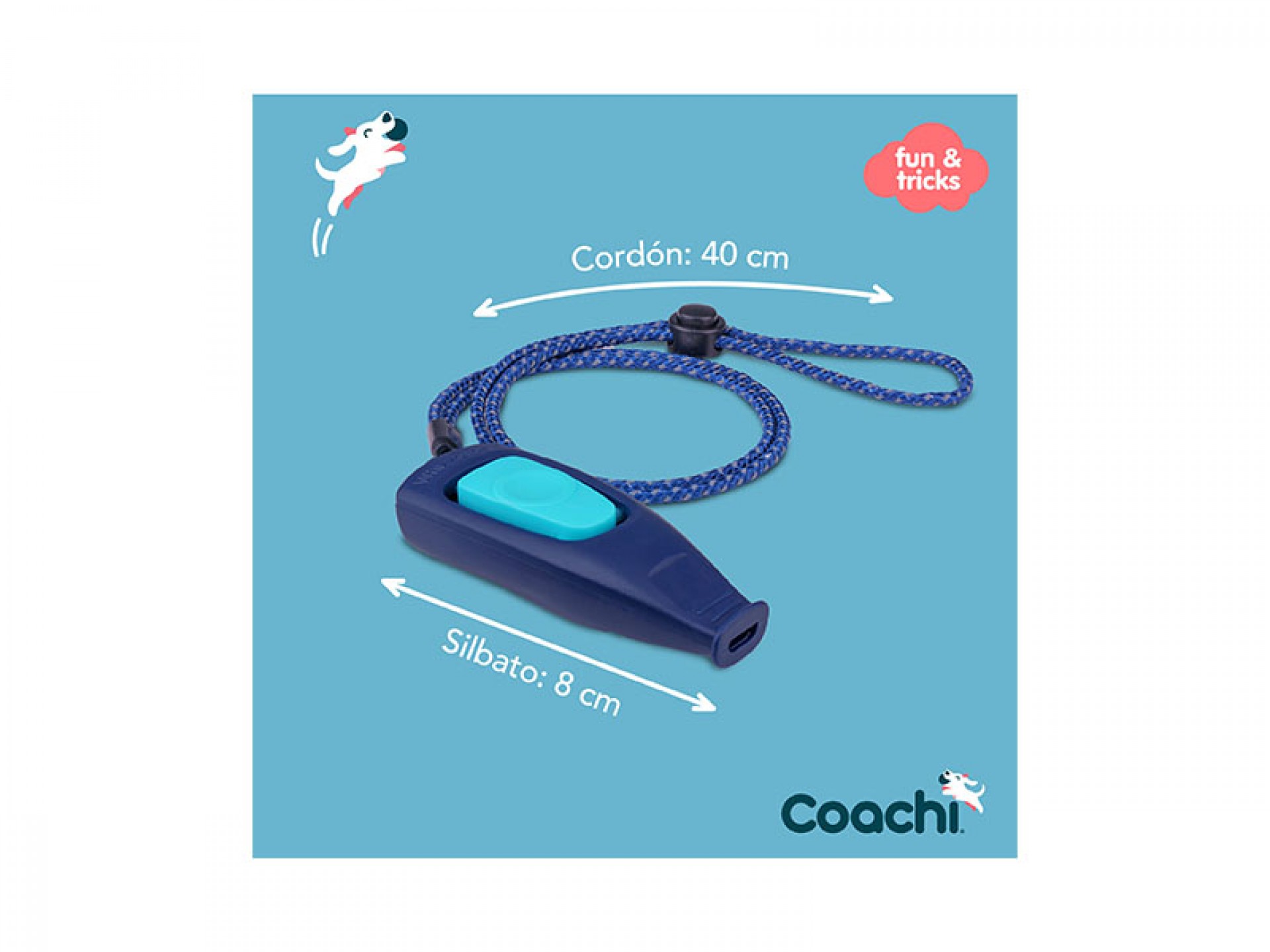 Apito E Clicker De Treino Para Cão COACHI